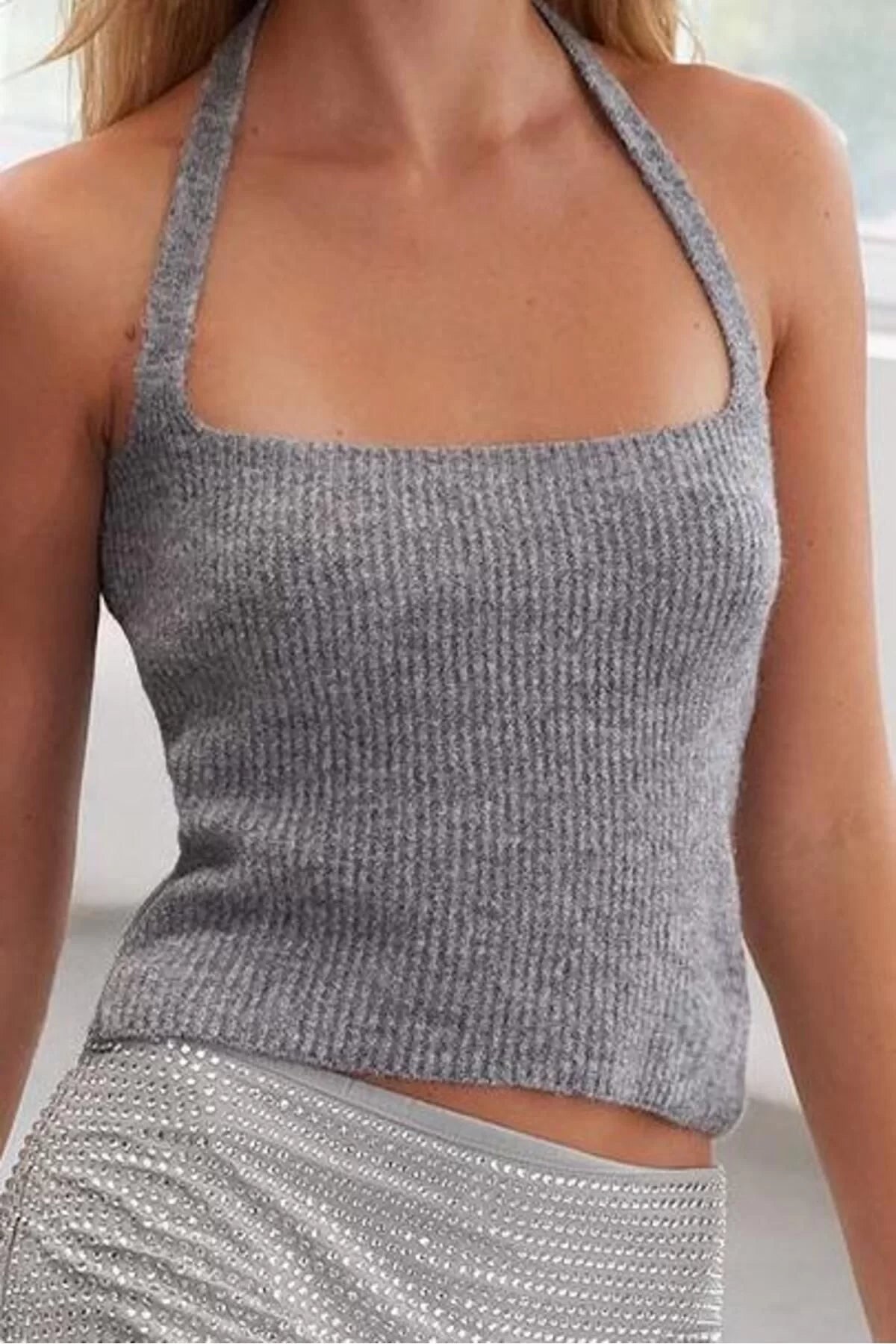 Women Fashion Stylish Crop Crew Neck Regular Crop Soft Texture Short Sleeve Knitwear Cardigan