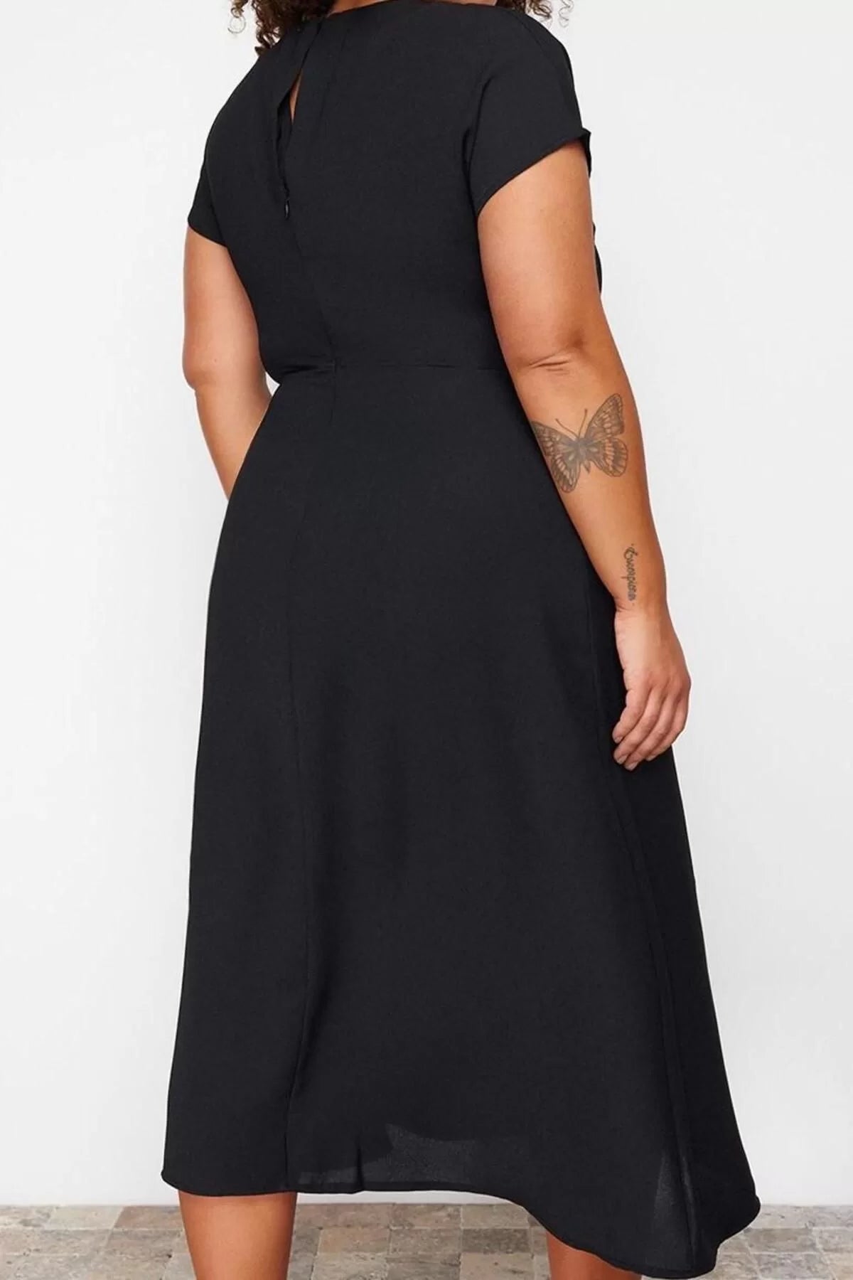 Women's Plus Size Maxi Length Oversize A-Line Long Length Short Sleeve Woven Plus Size Dress