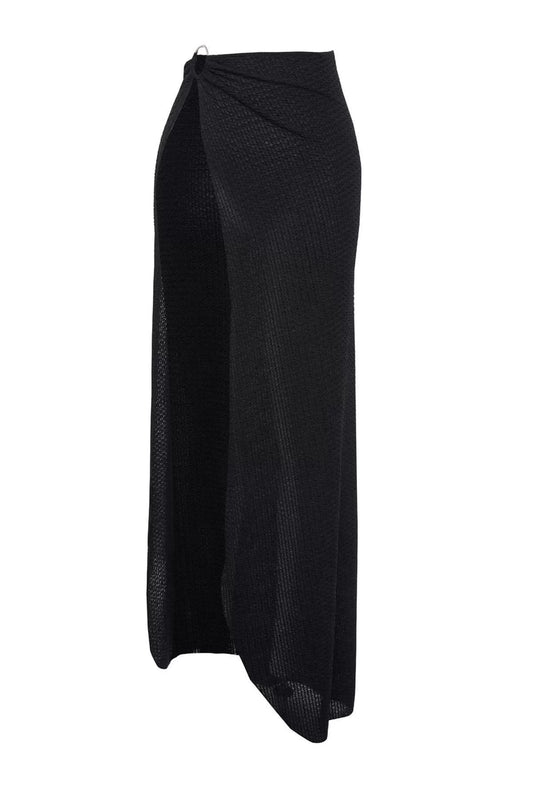 Women Fashion Style Maxi Unlined Woven Maxi Woven Accessory Skirt