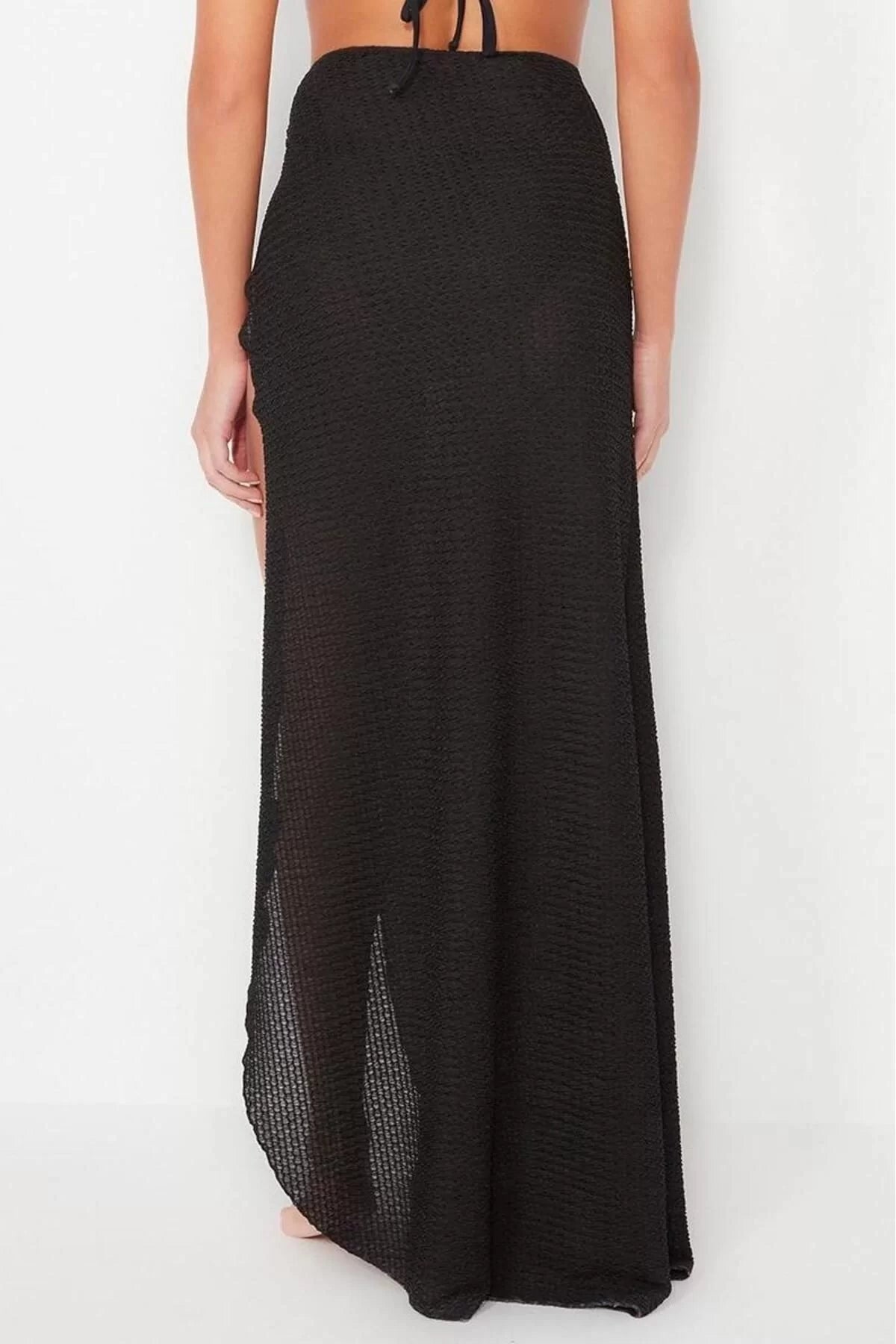 Women Fashion Style Maxi Unlined Woven Maxi Woven Accessory Skirt