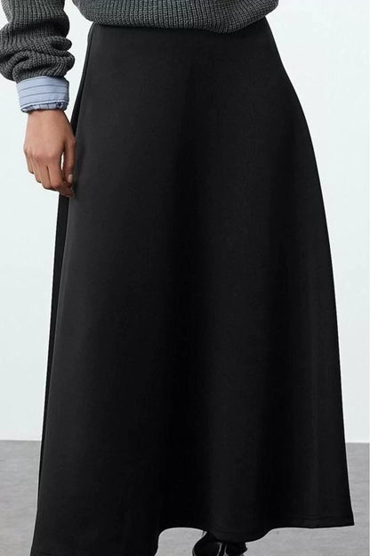 Women Fashion Style Midi Unlined Knitted Hijab Skirt Godeli Knitted Skirt