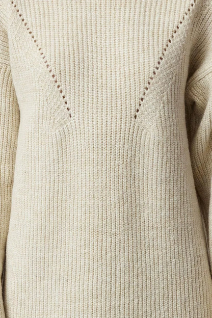 Women Fashion Stylish Mini Length Stand Collar Regular Knitwear Soft Textured Sweater Dress