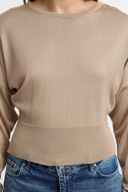 Women Fashion Stylish Crew Neck Standard Sleeve Regular Basic Premium Quality Knitwear Sweater