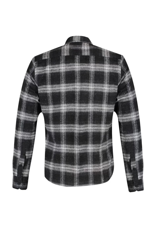 Fashion Men's Button-down Collar Plaid Casual Epaulette Winter Lumberjack Checkered Shirt