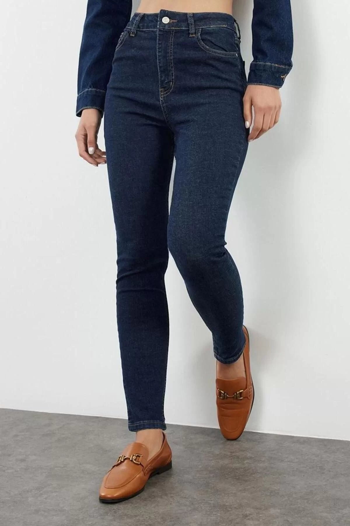 Style Women Fashion Denim Jeans Pants Long Skinny Leg High Waist Skinny Jeans