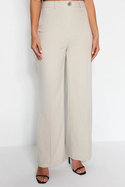 Women's New Fashion Wide Leg Long Length Woven Wide Leg Wide Leg High Waist Trousers